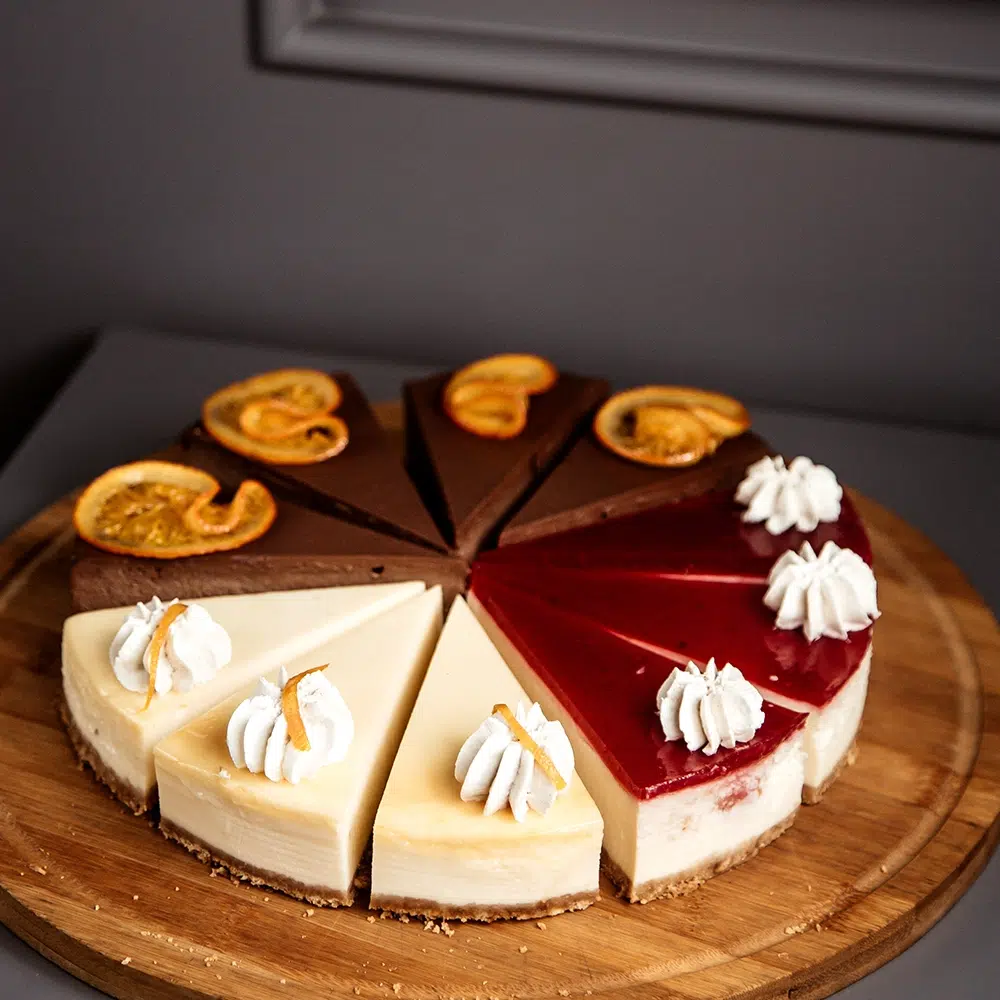 A Vanilla and Berry Cheesecake is part of a range of Premium Desserts And Sweets catered In Melbourne for guests at Corporate and Private Functions