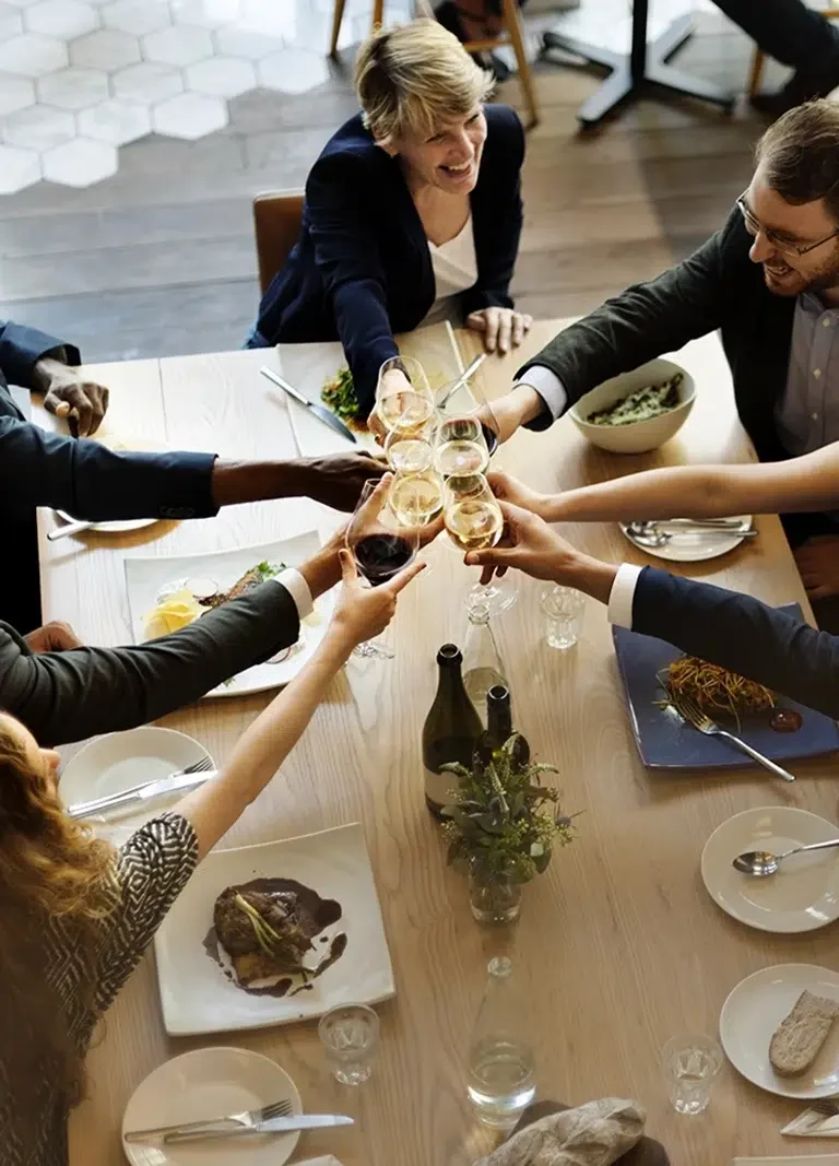Happy Guests enjoying Corporate Catering And Private Functions In Melbourne by White Knight Catering Service