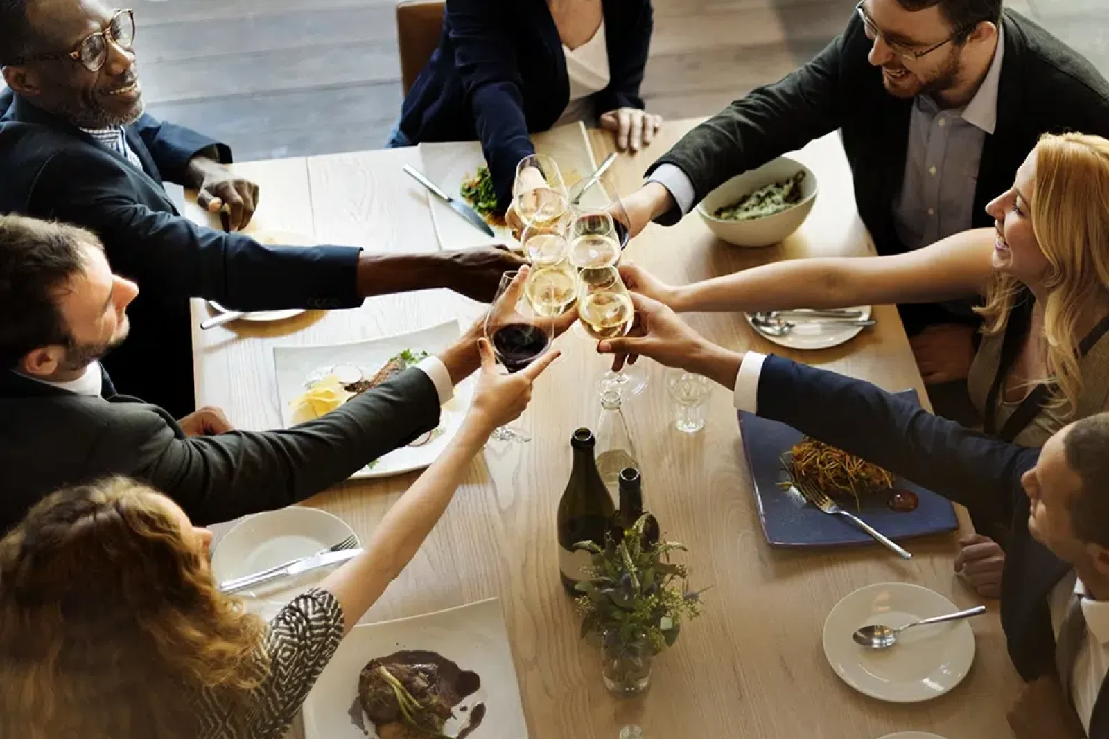 Happy Guests enjoying Corporate Catering And Private Functions In Melbourne by White Knight Catering Service