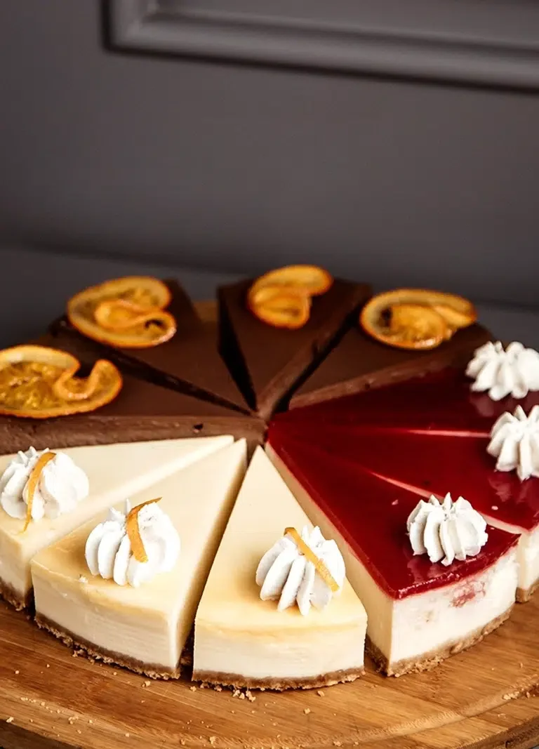 A Vanilla and Berry Cheesecake is part of a range of Premium Desserts And Sweets catered In Melbourne for guests at Corporate and Private Functions