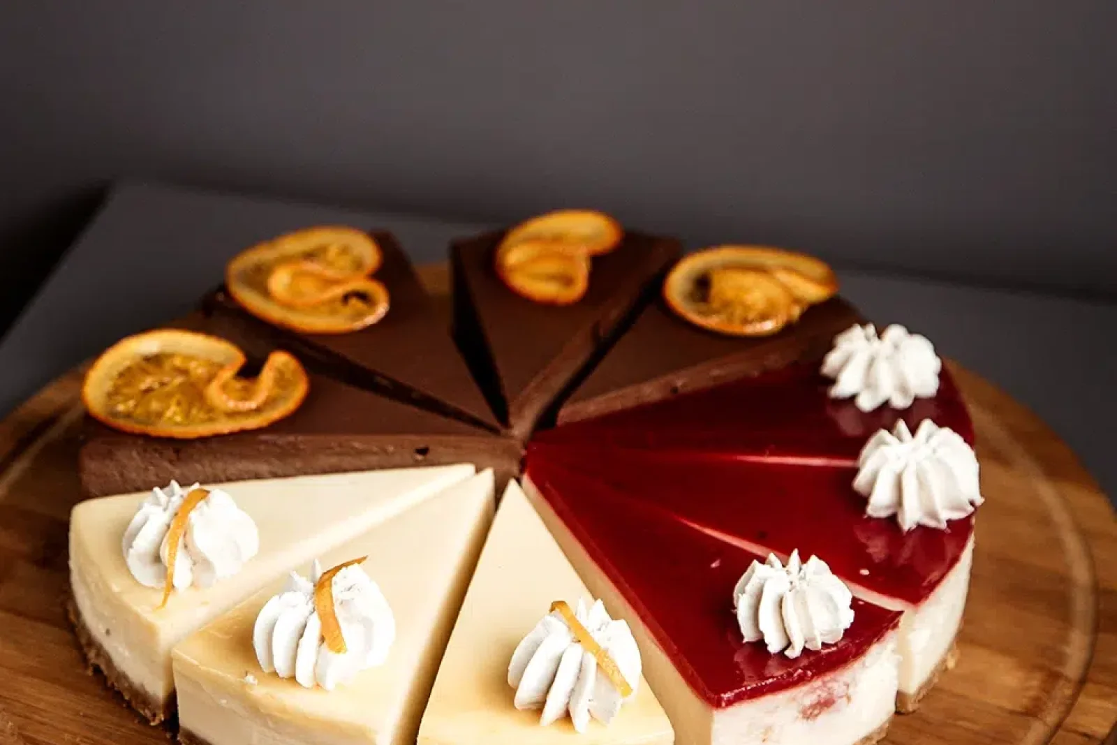 A Vanilla and Berry Cheesecake is part of a range of Premium Desserts And Sweets catered In Melbourne for guests at Corporate and Private Functions
